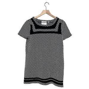 Anthropologie 9-H15 STCL Women’s Black & White Printed Casual Dress Sz M